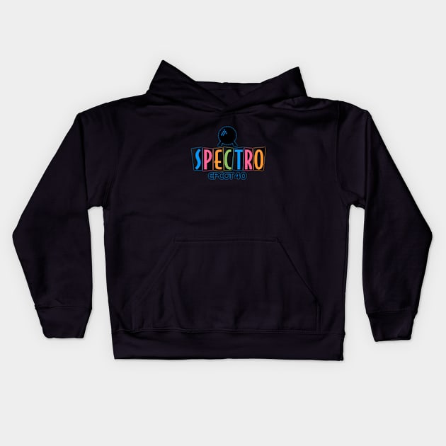 EPCOT40 CELEBRATION LOGO TEE Kids Hoodie by SpectroRadio